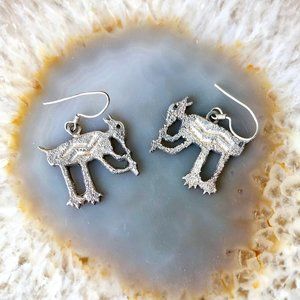 NWOT Sterling Silver Kokopelli Native earrings